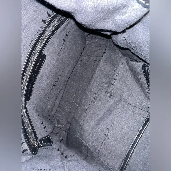 Halston genuine leather shoulder tote bag - Picture 4 of 7